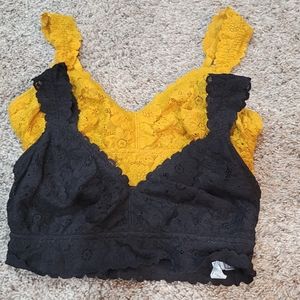 Lace Aerie bralettes (set of 2) Medium DD
